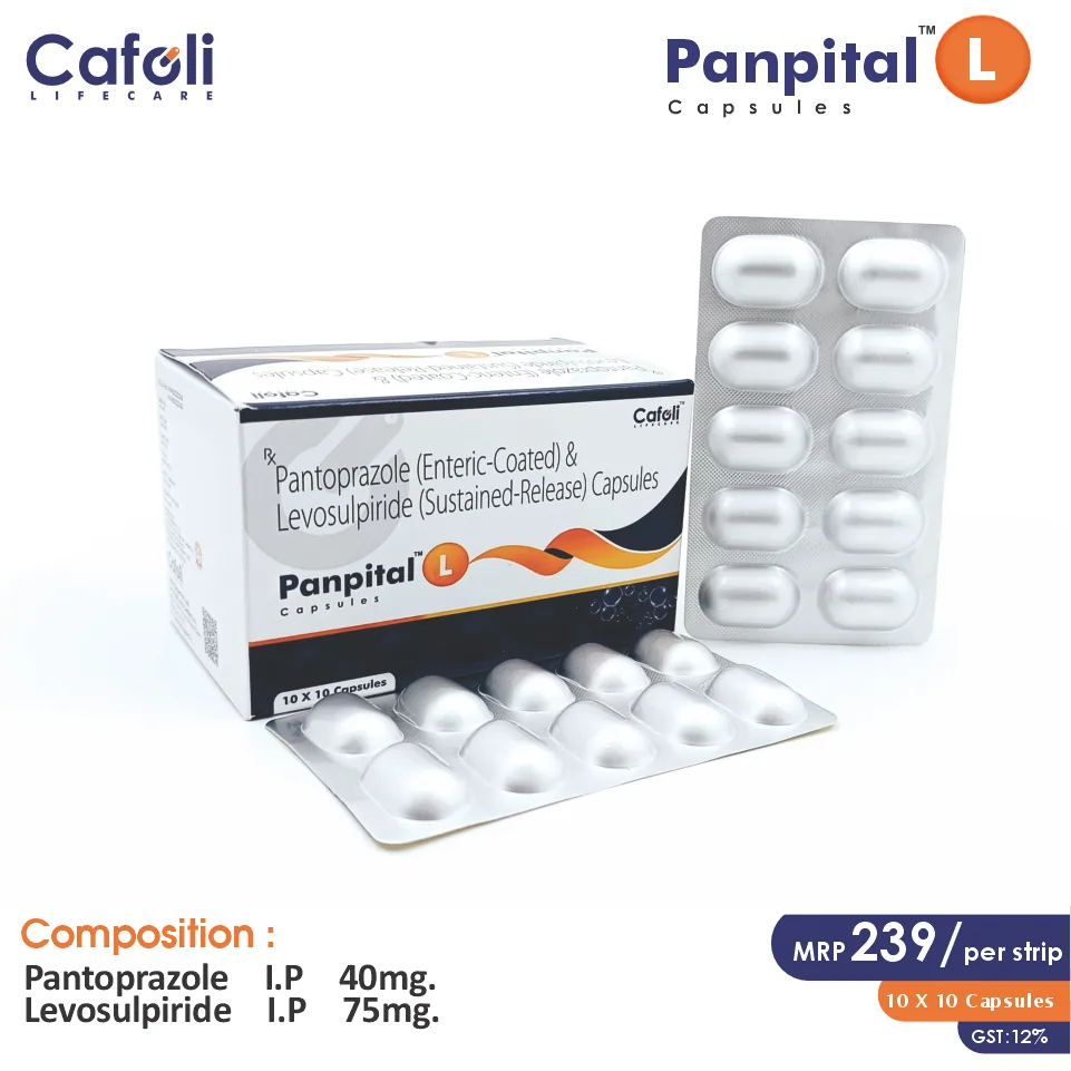 Levosulpiride + Pantoprazole at best price in PCD Pharma Franchise for Gastroesophageal Reflux Disease (GERD) treatment.